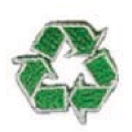 Embroidered Stock Appliques - Recycle Symbol